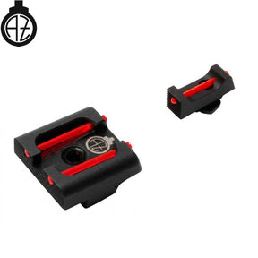 Walther PDP žemi mechaniniai taikikliai su šviesolaidžiais | type B