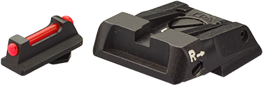 Walther Q4 SF OR & Q5 Match SF reguliuojamų taikiklių komplektas | su optinio pluošto tipu A 
