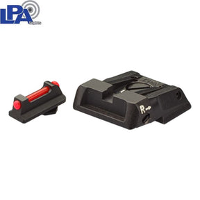 Walther Q4 SF OR & Q5 Match SF reguliuojami mechaniniai taikikliai | su šviesolaidžiu