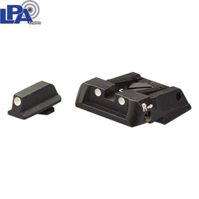 Walther Q4 SF OR & Q5 Match SF reguliuojami mechaniniai taikikliai | su baltais taškais