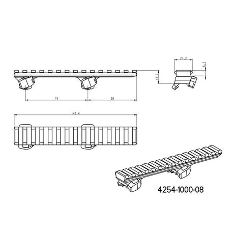 Adapteris for Picatinny bėgelis | Blaser bazė