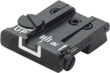Browning Hi-Power [Sport Vigilante Mark III Practical HP40] reguliuojamas galinis taikiklis | baltos linijos