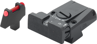 Colt Series 80 reguliuojami mechaniniai taikikliai | fiber optic