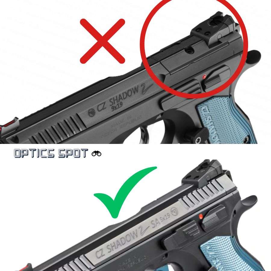 CZ Shadow 2 kolimatoriaus laikiklis | Shield RMSc footprint