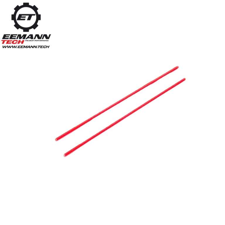 Šviesolaidinis pakaitinis strypelis | 2 vnt. - Red 1.0 mm
