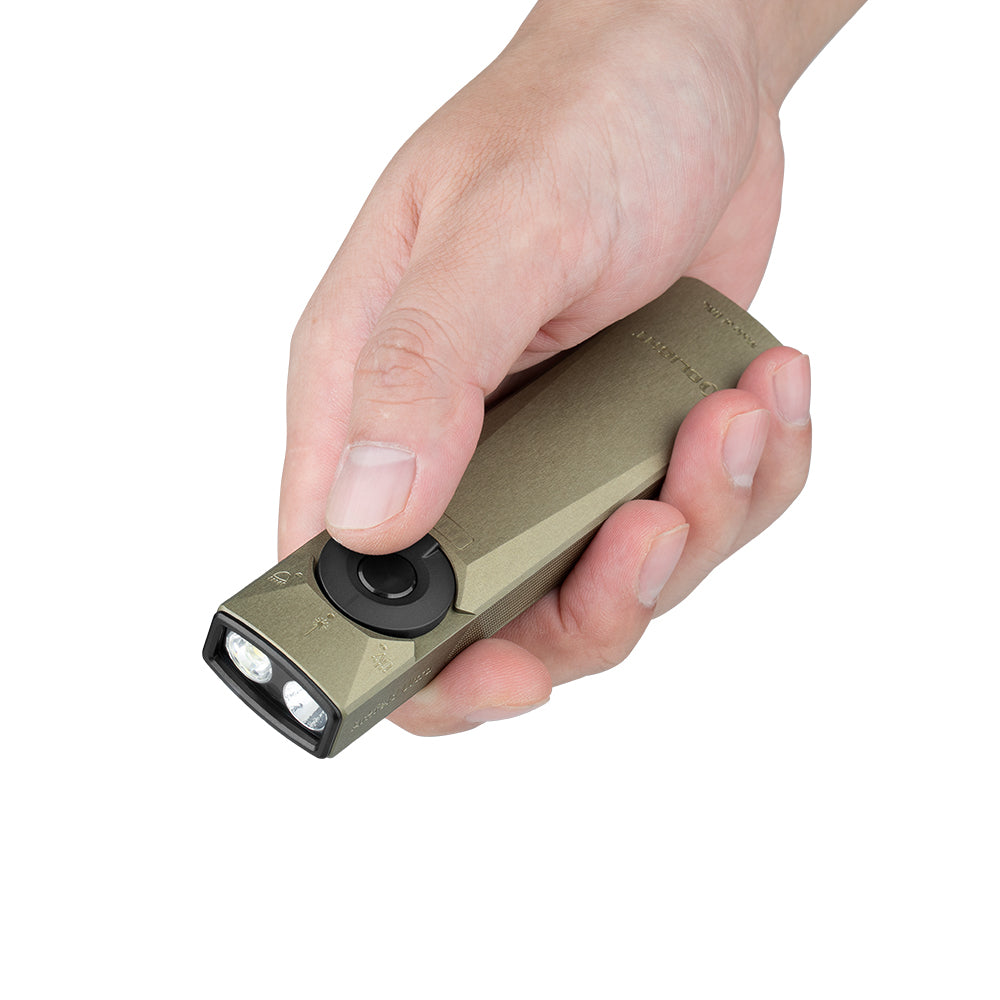 Olight Arkfeld Ultra | plokščias 3-in-1 EDC žibintuvėlis | 1.400 lm - Olive Green