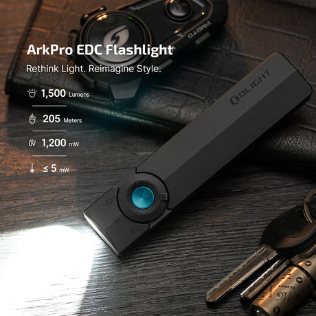Olight ArkPro | plokščias 4-in-1 EDC žibintuvėlis | 1.500 lm