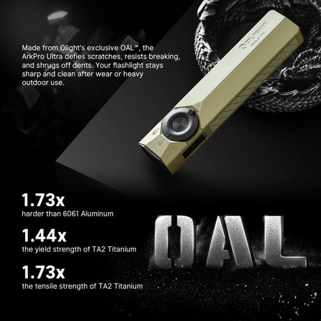 Olight ArkPro Ultra | flat 4-in-1 EDC žibintuvėlis | 1.700 lm - Olive Green