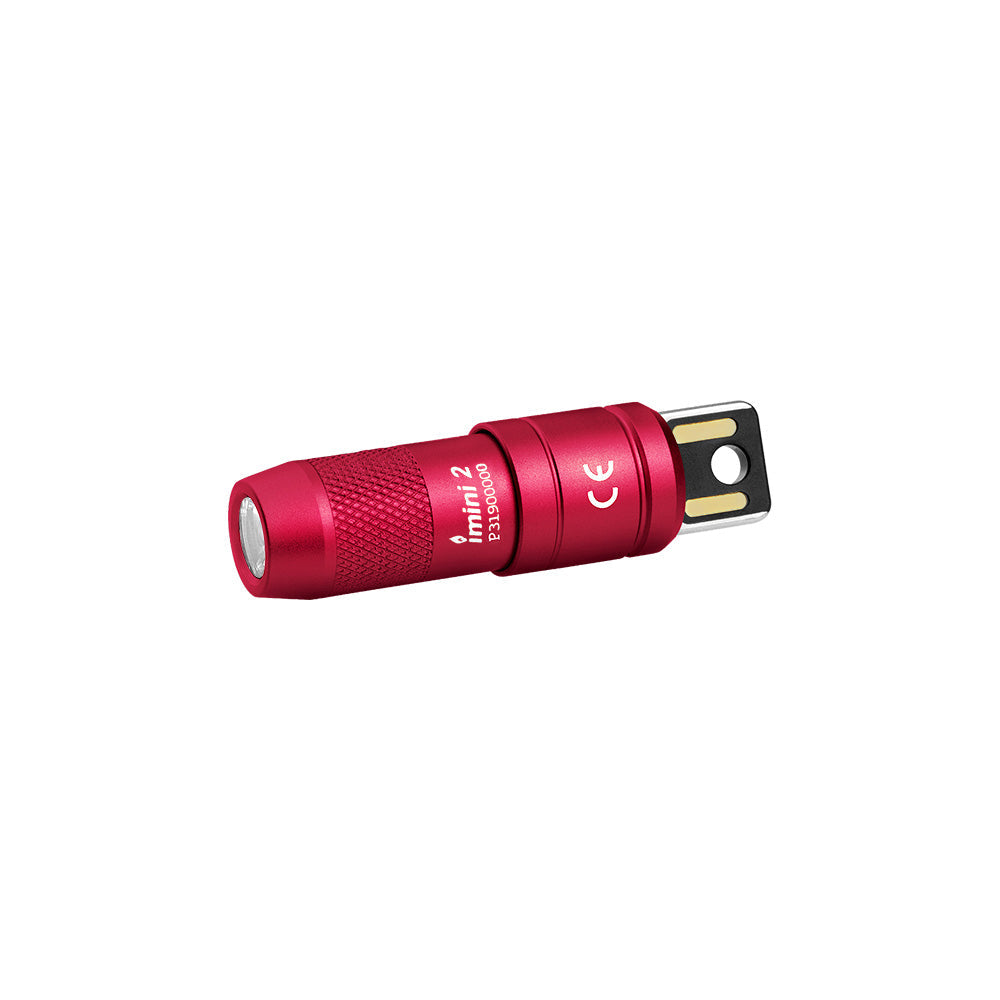 Olight imini 2 | mini įkraunamas raktų pakabuko žibintuvėlis | 50 lm - Passionate Red