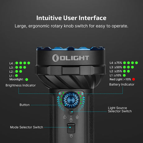 Olight Marauder 2 Mini | galingas įkraunamas žibintuvėlis | 10.000 lm