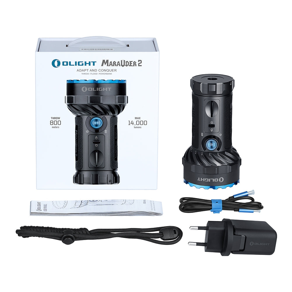 Olight Marauder 2 | itin galingas įkraunamas žibintuvėlis | 14.000 lm