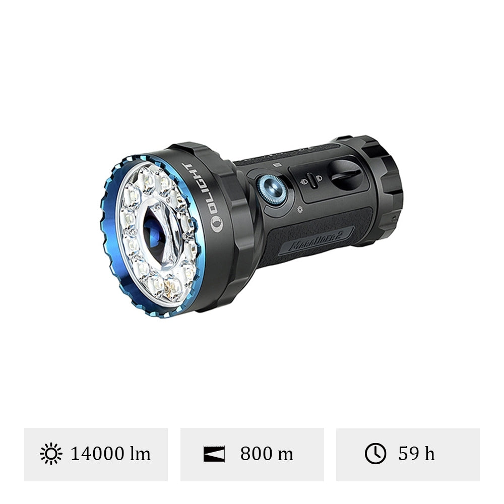 Olight Marauder 2 | itin galingas įkraunamas žibintuvėlis | 14.000 lm