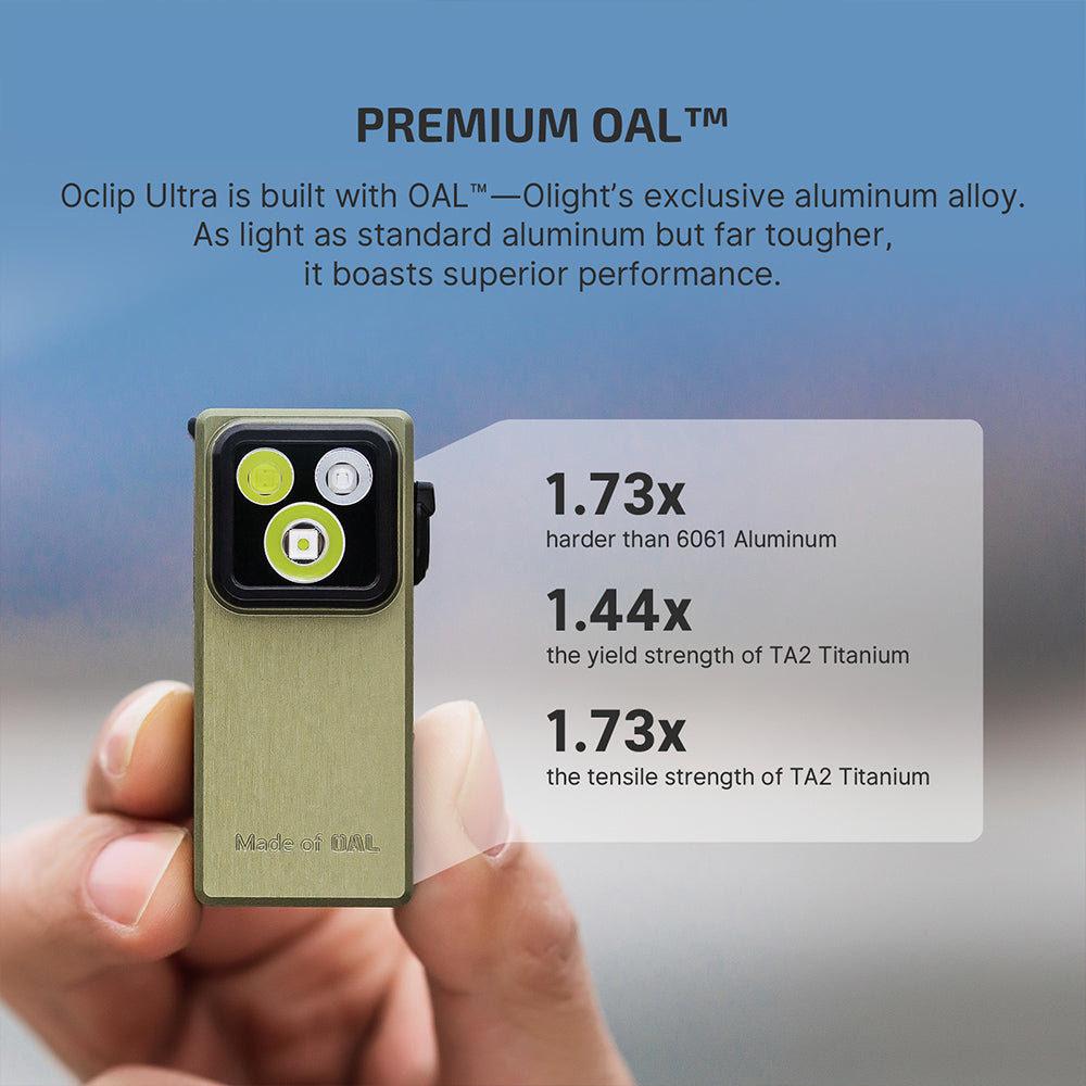 Olight Oclip Ultra | 3-in-1 prisegamas EDC žibintuvėlis | 530 lm - Olive Green