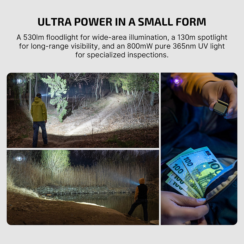 Olight Oclip Ultra | 3-in-1 prisegamas EDC žibintuvėlis | 530 lm - Olive Green