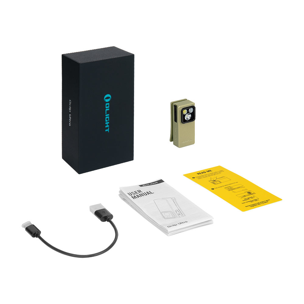 Olight Oclip Ultra | 3-in-1 prisegamas EDC žibintuvėlis | 530 lm - Olive Green