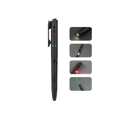Olight O’Pen 3 | daugiafunkcis žibintuvėlis rašiklio formos | 120 lm + žalias lazeris - Juoda
