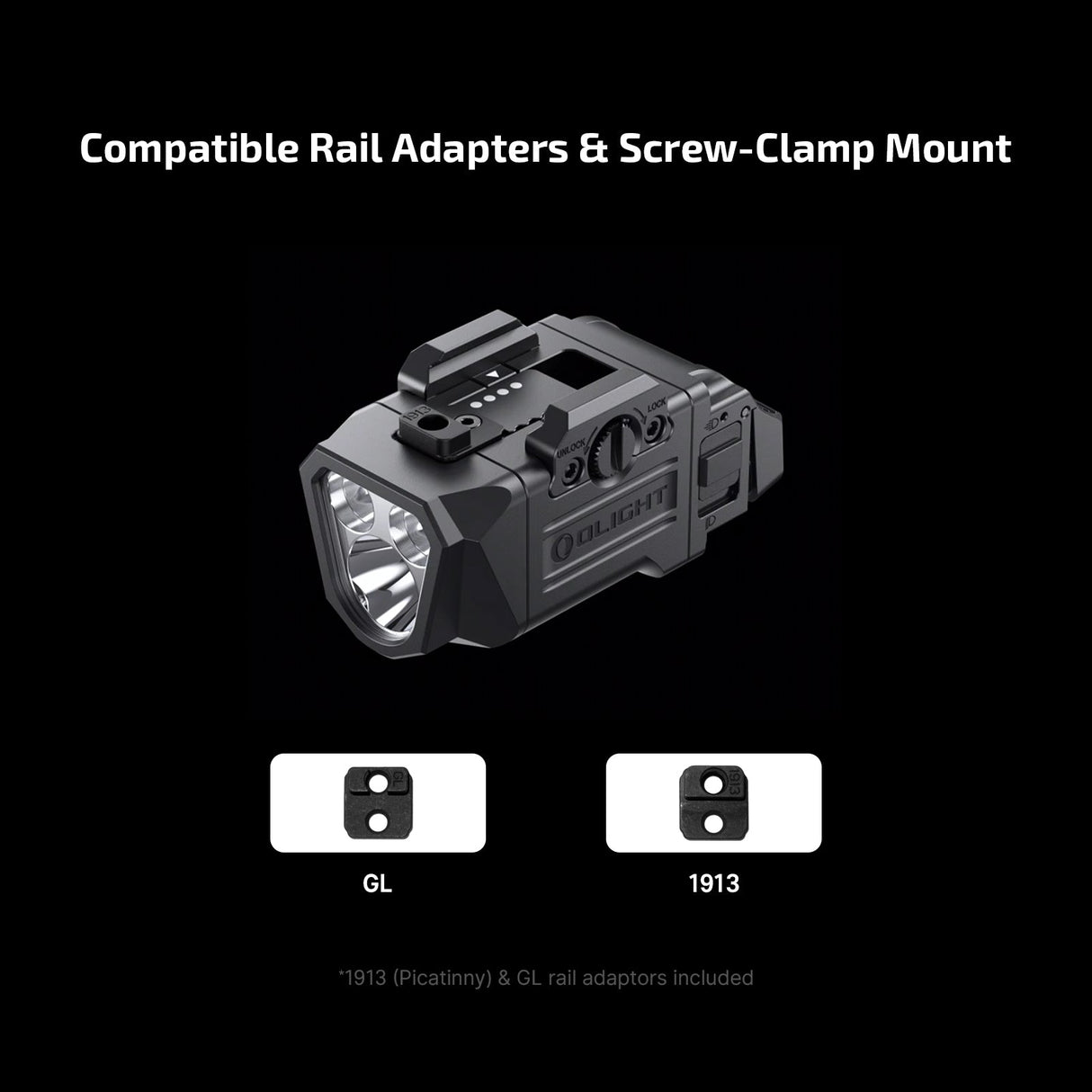 Olight PL X | pistoleto žibintuvėlis | 1.200 lm