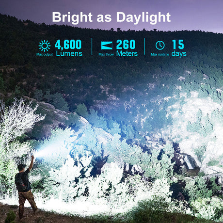 Olight Seeker 4 Pro | didelės galios žibintuvėlis | 4.600 lm