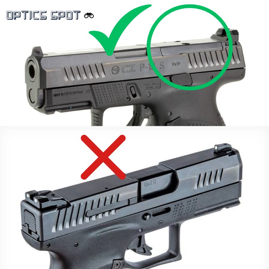 CZ P-10 adapterio plokštelė | Trijicon RMR footprint 