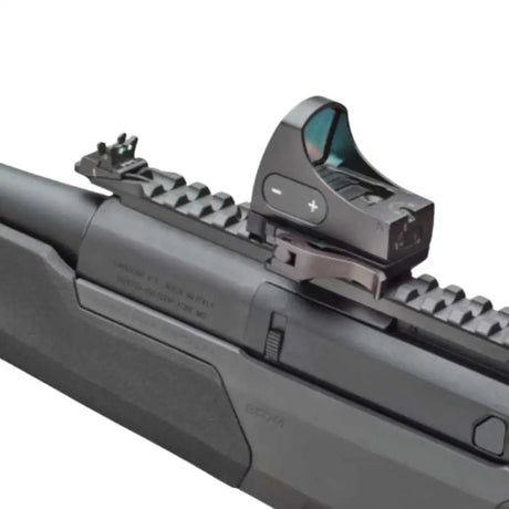 Picatinny kolimatoriaus laikiklis su QD mechanizmu | C-More RTS footprint