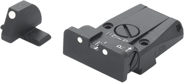 Sig [P220 P225 P226 P227 P229 P320] reguliuojami mechaniniai taikikliai | balti taškai