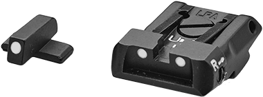 Sig [P220 P225 P226 P227 P229 P320] reguliuojami mechaniniai taikikliai | balti taškai