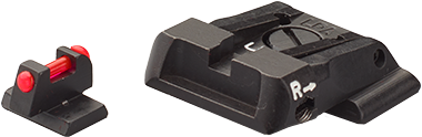 Smith & Wesson M&P reguliuojami mechaniniai taikikliai | šviesolaidinis