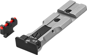 Smith & Wesson revolveris [686 629 19 66 586 & other] kolimatoriui paruošti reguliuojami mechaniniai taikikliai | šviesolaidis