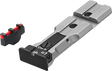Smith & Wesson revolveris [686 629 19 66 586 & other] kolimatoriui paruošti reguliuojami mechaniniai taikikliai | šviesolaidinis